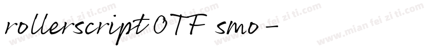 rollerscript OTF smo字体转换